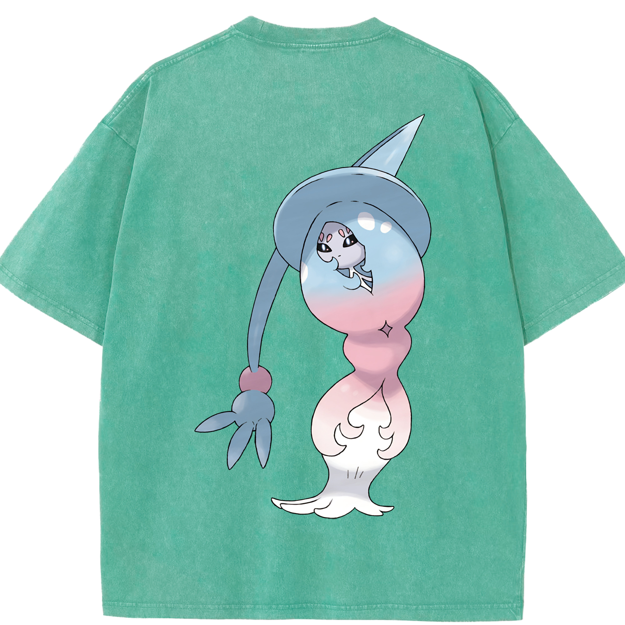 （画像用） ポケットモンスター Pokémon 綿100% ヴィンテージ風 半袖Tシャツ（背面プリント）